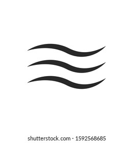 Water Wave icon vector symbol logo illustration EPS 10