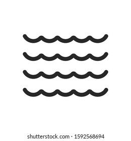 Water Wave icon vector symbol logo illustration EPS 10