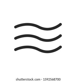 Water Wave icon vector symbol logo illustration EPS 10