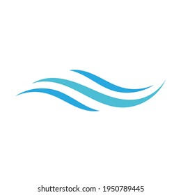 Logo de diseño de plantillas de vector de ondas de agua
