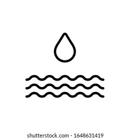 Water wave icon,vector illustration. Flat design style. vector water wave icon illustration isolated on White background, water wave icon Eps10. water wave icons graphic design vector symbols.