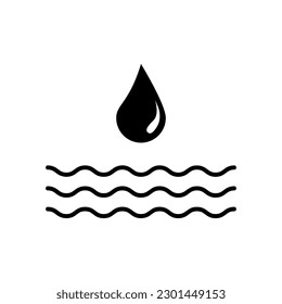 Water wave icon,vector illustration. vector water wave icon illustration isolated on White background.eps