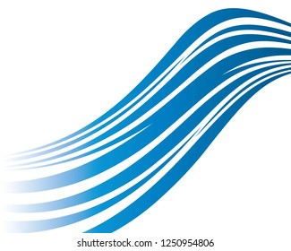 Water wave illustration