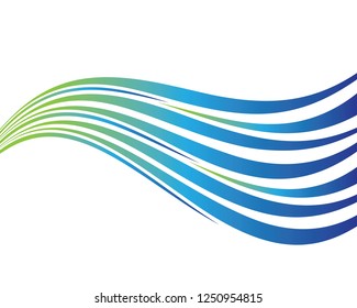 Water wave illustration