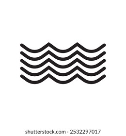 Design von Wasserwellen-Illustrationselementen