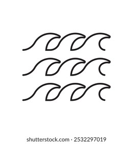 Design de Elemento de Ilustração de Onda de Água
