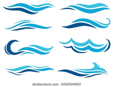 Water Wave Illustration. Water Wave Element. Water Wave Vector