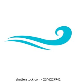 Water Wave illustration logo template vector