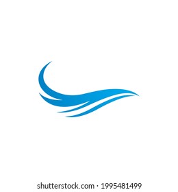 Water Wave illustration logo vector design