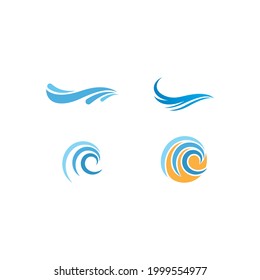 Diseño vectorial de la ilustración de la onda de agua