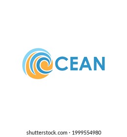 Water Wave illustration logo vector design