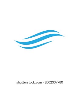 Water Wave illustration logo vector design