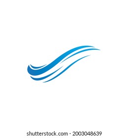 Water Wave illustration logo vector design