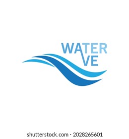 Water Wave illustration logo vector design