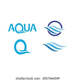 Water Wave illustration logo vector design