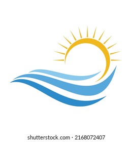 Water Wave illustration logo vector design