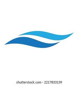 Water Wave illustration logo vector design