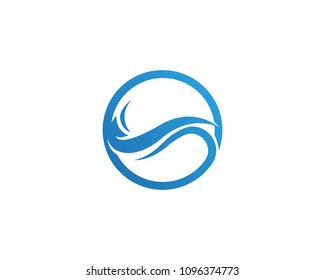 Water wave logo