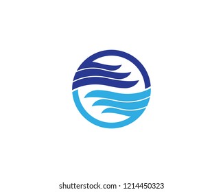 Water wave logo