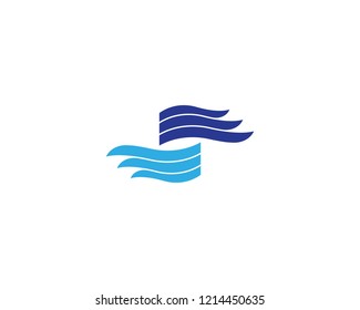 Water wave logo