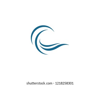 Water wave logo