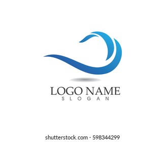 Water wave logo