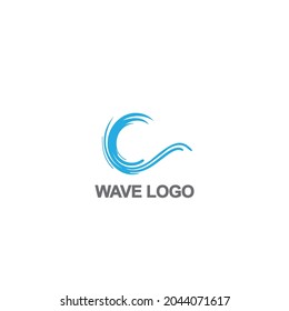 Water Wave Logo Abstract Design. Abstract Collection Sea Icons.