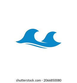 Water Wave Logo desain abstract template vector