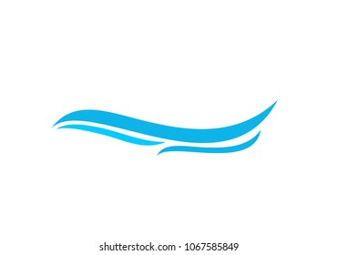 Water wave logo design