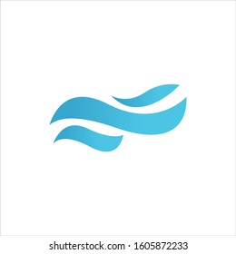 water wave logo design element