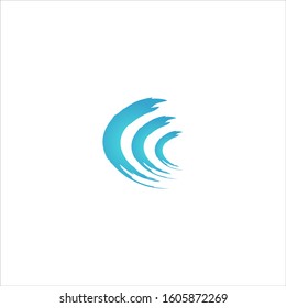 water wave logo design element