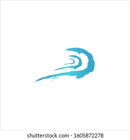 water wave logo design element