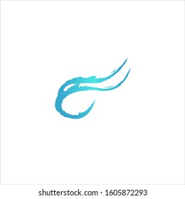 water wave logo design element