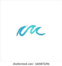 water wave logo design element