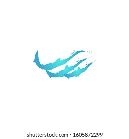 water wave logo design element