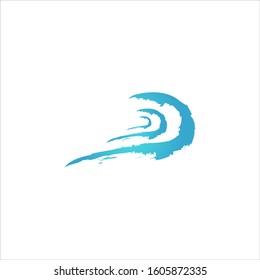 water wave logo design element