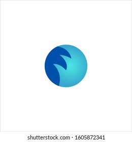 water wave logo design element