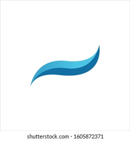 water wave logo design element