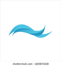 water wave logo design element