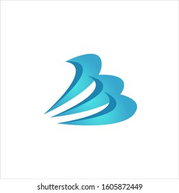 water wave logo design element