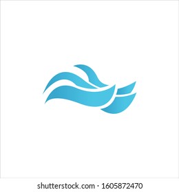 water wave logo design element