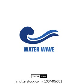 Water wave logo, design inspiration vector template for company logo