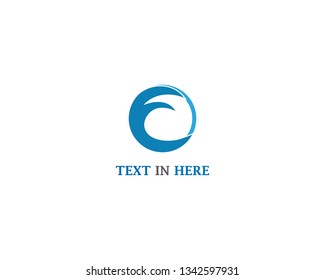 Water Wave logo design template