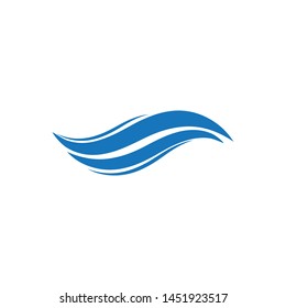 Wave Symbol Flat Blue Color On Stock Vector (Royalty Free) 775594963