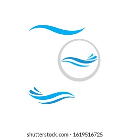 Water Wave Logo design Template