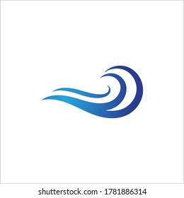 Design-Vorlage für Wasserwellen-Logo
