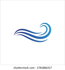 Design-Vorlage für Wasserwellen-Logo
