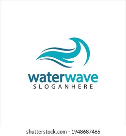 plantilla de diseño de logotipo de onda de agua