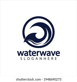 Design-Vorlage für Wasserwellenlogos