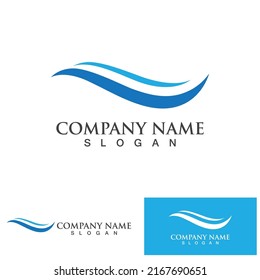 plantilla de diseño de logotipo de onda de agua